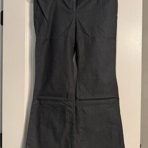 LOFT Black Wide-Leg Flare Jeans